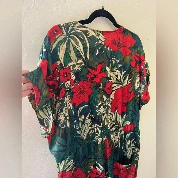 ZARA Women’s Floral Jumpsuit  - Size XL - Picture 13 of 16